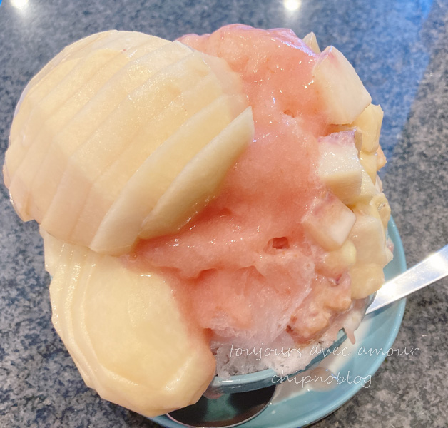 桃かき氷
