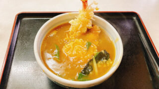 みや古　海老天カレーうどん　三条