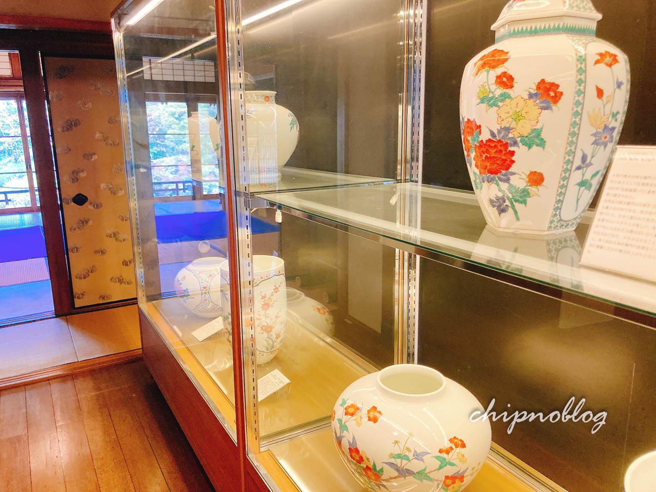 對龍山荘内にあるニトリ美術館の展示