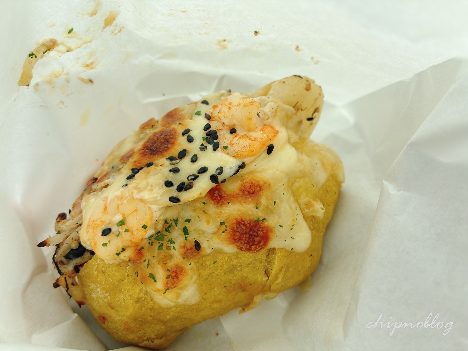 Pain du Marchéの海老と和風サラダカレーサンド