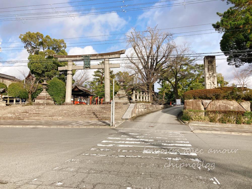 明治時代に再興された豊国神社の境内